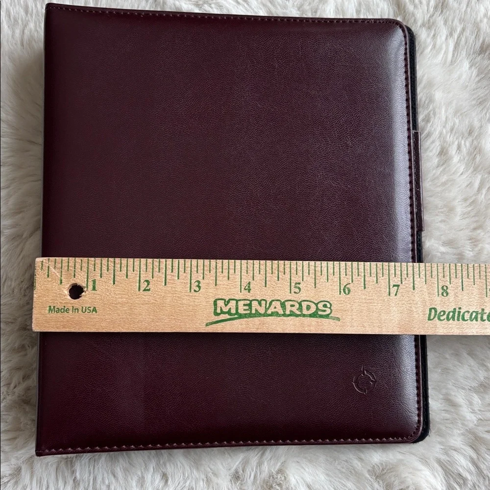 Franklin Covey Original Classic 7-Ring‎ Starter Binder Burgundy Vintage MCM